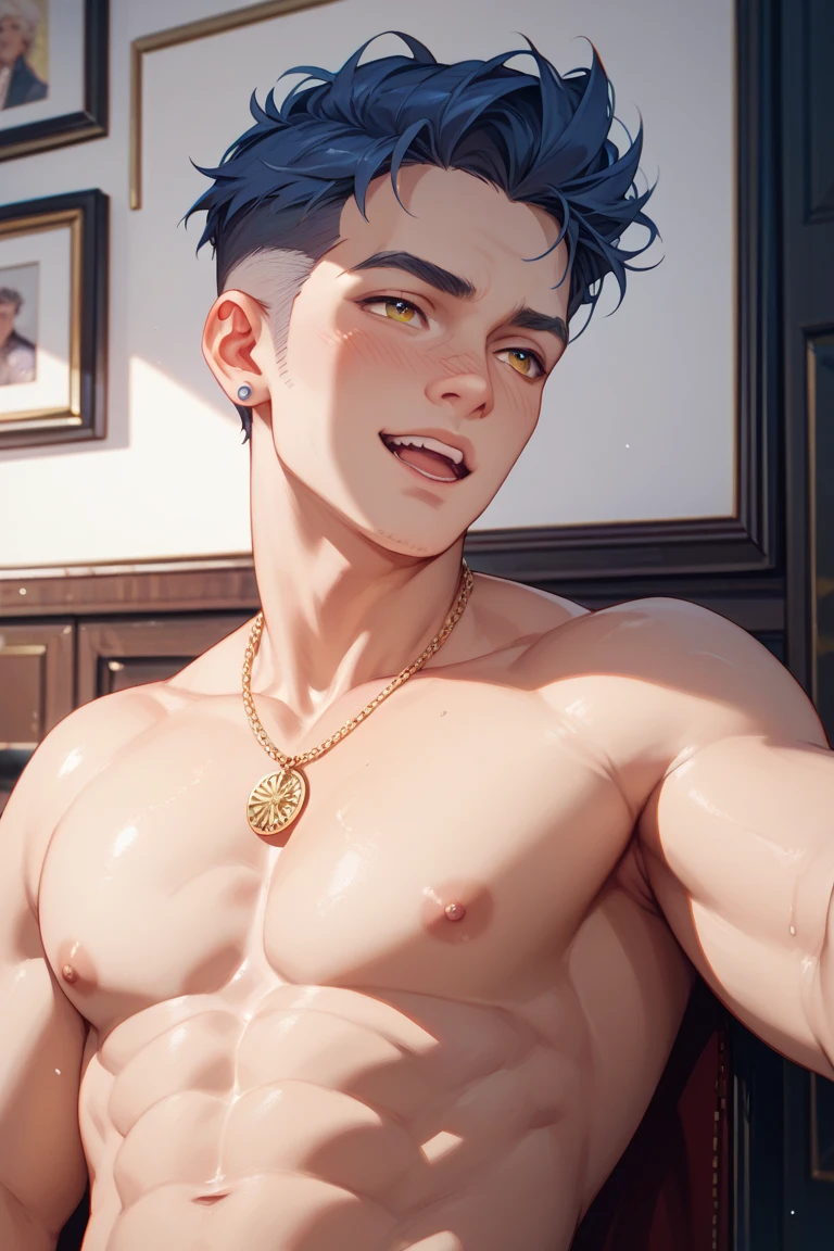 1man,20yo, young man, big bulge, bulge, perfect face, handsome, slim but fit body, instagram model, (b0ndage,strap, bondage outfit), lean on the bar, in nightclub, neno lights, close-up shot, dynamic pose, arms behind head, showing very manly armpits, (homoerotic), highly detailed, sharp focus, intricate, smooth, elegant, 8 k, fantasy, cinematic lighting, cinematic, masterpiece, matte, photorealistic, 4 k, 8k, beautiful, volumetric lighting, dramatic lighting, bisexual lighting, detailed, realistic, intricate details, ultra realistic, high detail, centered, hyper detailed, 4k, 8K, hyperrealistic, hd,depth of field