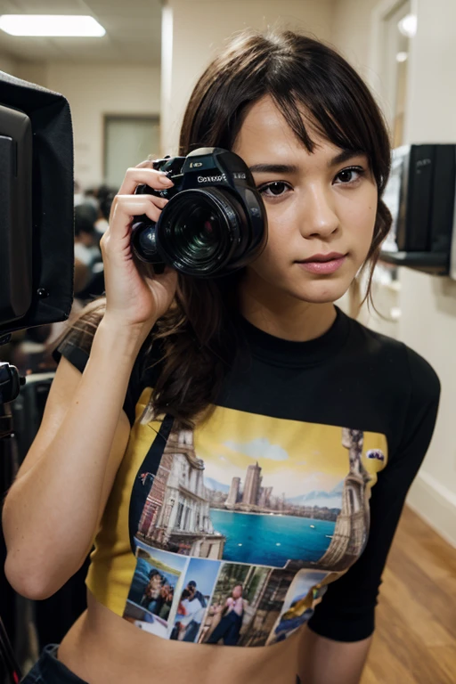 Masterpiece, best quality, ultra high resolution, hyper realistic, realistic, (photorealistic:1.4), (masterpiece of analog film photograph a girl in the dark:1.1), taken by Hideaki Hamada using Pentax 67II and Kodak Portra