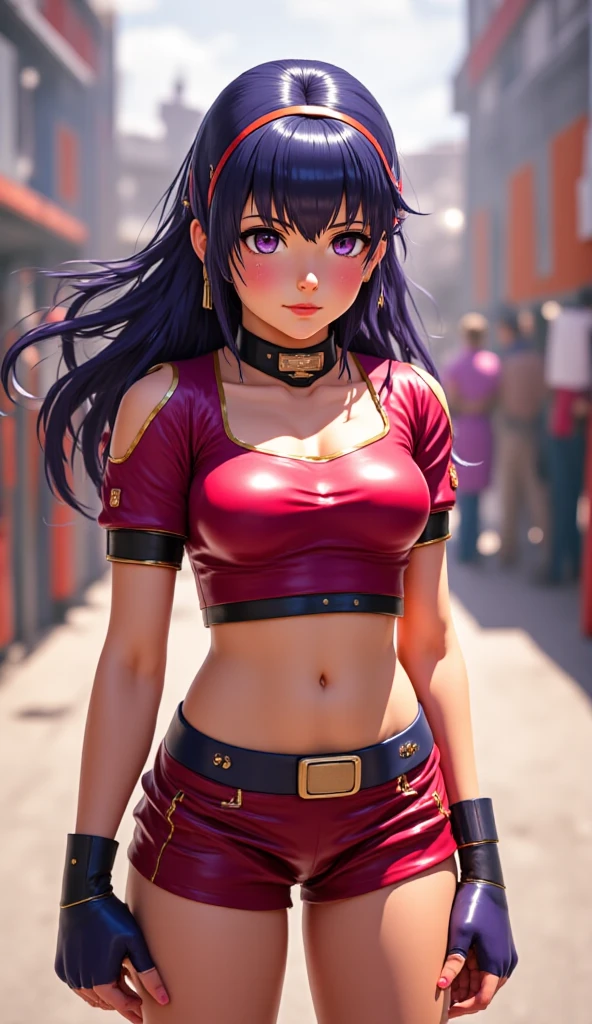 8k, ray tracing, vibrant colors, (1girl), (solo:1.4), (Kay Faraday:1.4), ponytail, hair ornament, black hair, green eyes, shirt, gloves, pleated skirt, belt, scarf, masterpiece, sharp focus, Best Quality, depth of field, cinematic lighting, very detailed clothes, (used condoms, condom belt, used condom belt, condom hair ornament:1.9), ((seductive smile)), thin red lips, closed mouth, Perfect eyes, perfect hair, Rich in details and textures, masterpiece, Best Quality, beautiful girl, Sun light, chiaroscuro, (perfect hands:0.7, Clean hands:0.7), ((((Professional photography)))), ((Dream)), Whole body
