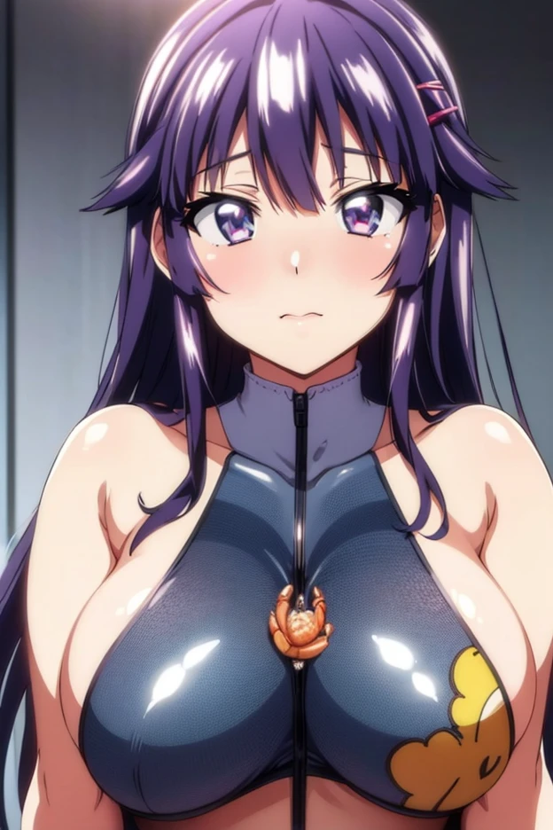 COLLAR,LEASH,naked,animal,ears,purple hair,purple ears,tied up,restricted,bound,bondage,rope,gag,ball gag