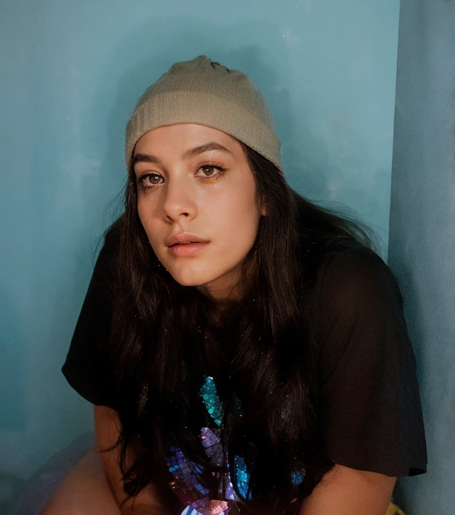 <lora:miranda cosgrove v1.3:0.9> miranda cosgrove, thigh high socks, [pigtails], natural face, [[face close up]],
recording a vlog, web show, nickelodeon, looking at the camera, standing,
1girl, alone