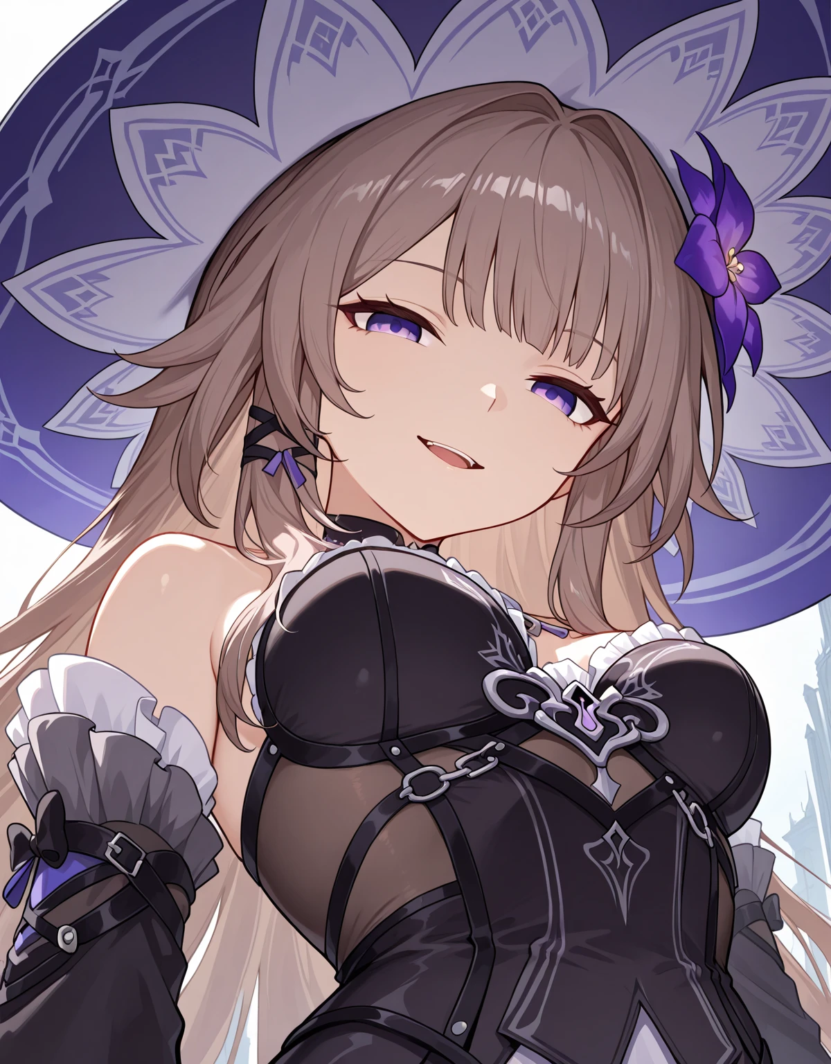 1 girl ,(from above:1.2),purple color hair、Purplish pink eyes that dreamers desire, (Blonde hair) , small stature, Colossal tits, Lori, (masutepiece:1.2, Best Quality), (finely detailed beautiful eye: 1.2), (beautifull detailed face), (Best Illumination, extremely delicate and beautiful), ((Cinematic Light)), Dramatic light, (Pale white background:1.5), Short bob hair（1:3）、Ultra Contrast、Braid a little around the ears, White long dress、only has 5 fingers、、Her pussy is visible through the white thong、Wet pants、You can see inside your underwear、full of sweat、mocking look、diaper、nffsw,Arms crossed、grab the arm、Shoot from above、The angle is as seen from below.、Best Quality、Large breastuscular pussy、Pubic hair,high-level image quality、hightquality、8K,perfect hand、5 fingers、finger pin、Perfect Finger、T back、?????、noise cut、bullet hand、Her hair color should have been a brighter purple.The skirt part is also carefully expressed..、Purple skirt、the skirt is floating in the wind、Dark purple panties、Pubic hair majority,A scene of make cooking Carbonara Pasta in the kitchen,(with sparkling eyes and a contagious smile),open mouth, Looking at Viewer, 