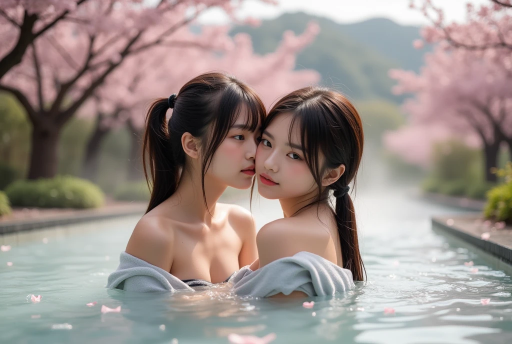 (8k,RAW Photos、RAW Photos、Highest quality、Masterpiece:1.2)、Ultra-detailed、Super Resolution、The most beautiful cherry trees in the world、(Photorealistic:1.3)、((Cherry blossoms shining on the surface of the water))、((Reality and cherry blossoms reflected on the surface of the water.))、Cute pose、Sakura Park at sunset、The end of cherry blossoms、Cherry blossoms flutter、Cherry blossoms soaring in the sky、The Sunset Sun、Amazing sunset、Crimson Sky、High-resolution RAW color photos、Professional photography、Same skin type as humans、Japan female proofreading from head to waist、Blur the background、Drawing faithful to anatomy、The correct number of fingers、(Very beautiful and elaborate cherry blossom tree at night 1:1.37)((Cherry blossoms fluttering in the wind))、full moon、Very detailed and beautiful、Ultra HD、Half-up hairstyle、Hair Bun、ponytail、High school girl in sailor suit、(Plump Cheeks)Uniforms with attention to detail、Each face has its own unique features、Different face patterns、color々Hairstyle、夜風になびく茶colorの髪、Her hair is swinging and sexy、Very detailed beautiful girl、(Pink Eyeshadow)、Red tie((((Panties and bra are visible)))) ((((Angle from behind)))) ((((Emphasize cleavage))))
((((Full body photo))))
