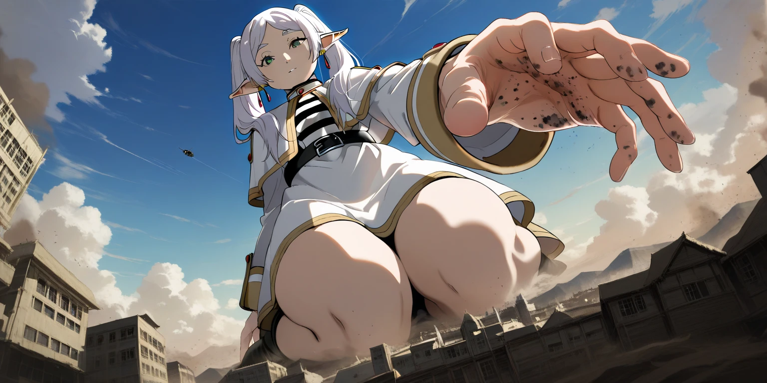 masterpiece,high quality,alone,whole body,
smile,Lips parted,
Freezing,1 Elf Girl,
nude,
vagina,
boots,
flower,Wind,sunlight,Blur,
flower field,Flower petal,cloud,Mountain,sitting chair,spreading regs,spread one's vagina by fingers,I spread my legs