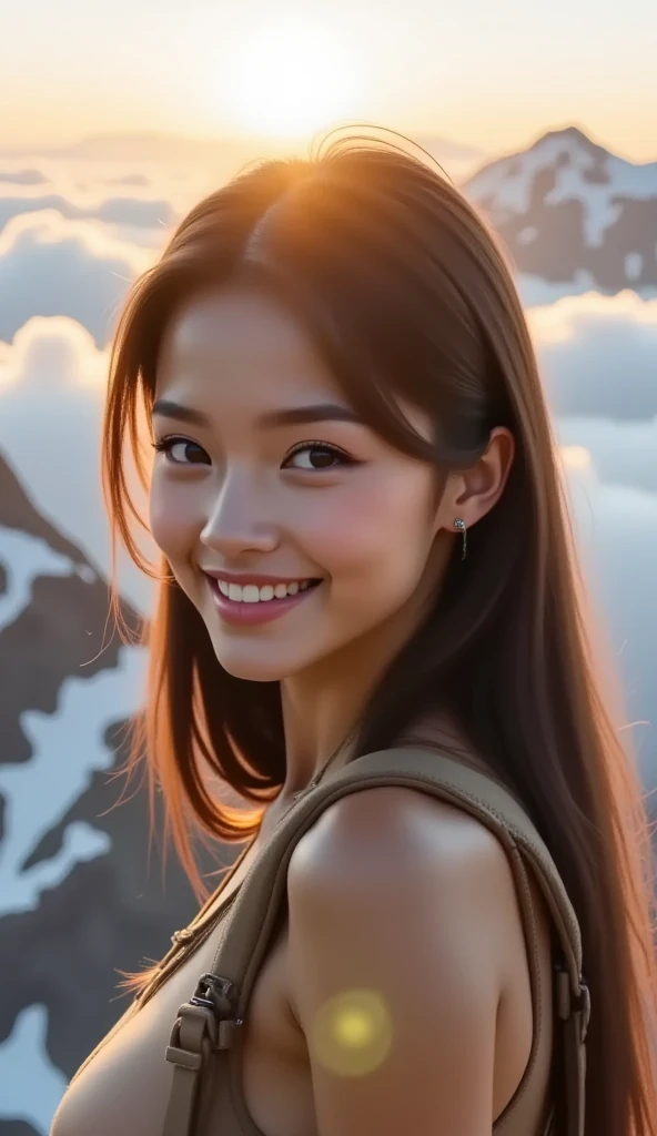 High detail, super detail, super high resolution, girl enjoying her time in the dream galaxy, surrounded by stars, warm light sprinkled on her, background is starry sky with colorful galaxies and galaxy clouds, stars flying around her, delicate face, adding playful atmosphere