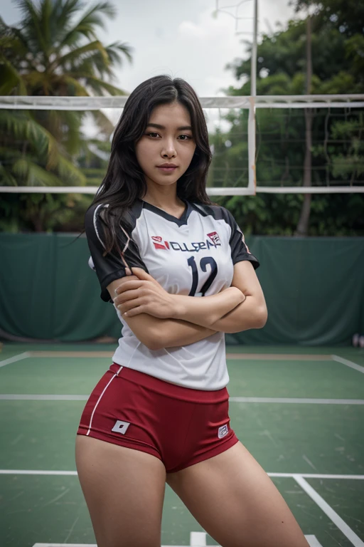 (Photoreal: 1.4), (超Photoreal: 1.4), (Realistic: 1.3), (Smooth lighting: 1.05), (Improved cinematic lighting: 0.9), 32K, 1 girl, 20 year old girl, Realistic lighting, Backlight, Face Light, raytrace, (Whitening light: 1.2), (Image enhancement: 1.4), ( Top quality real skins: 1.4), Narrow eyes, Fine face, Narrow Eye D Line Mood Up: 1.1), Oversized breasts, Big, (Skin Texture Enhancement Beauty: 1.1),Volleyball uniform:1.4, Indoor_Volleyball_court_Background:1.4, thighs thighs thighs thighs, Protruding , Crotch kei02 Three fingers of the molester are inserted into the smeared with a powerful aphrodisiac, and the pleasure of being moved unnecessarily close both eyes with a face dyed abnormally crimson up to the ears.『feels good〜 more more Ikiso orgasm orgasm I'll go〜』- The moment when she screams and reaches a fierce climax