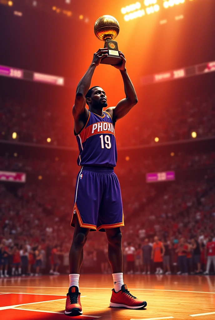 masterpiece, best quality, details, (dunk, dunked ball, Game-Winning Dunk), spark, laser beam, enthusiastic audience, NBA final, flying confetti, streamline,