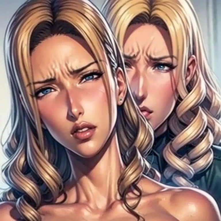 two womaen angry fight santce