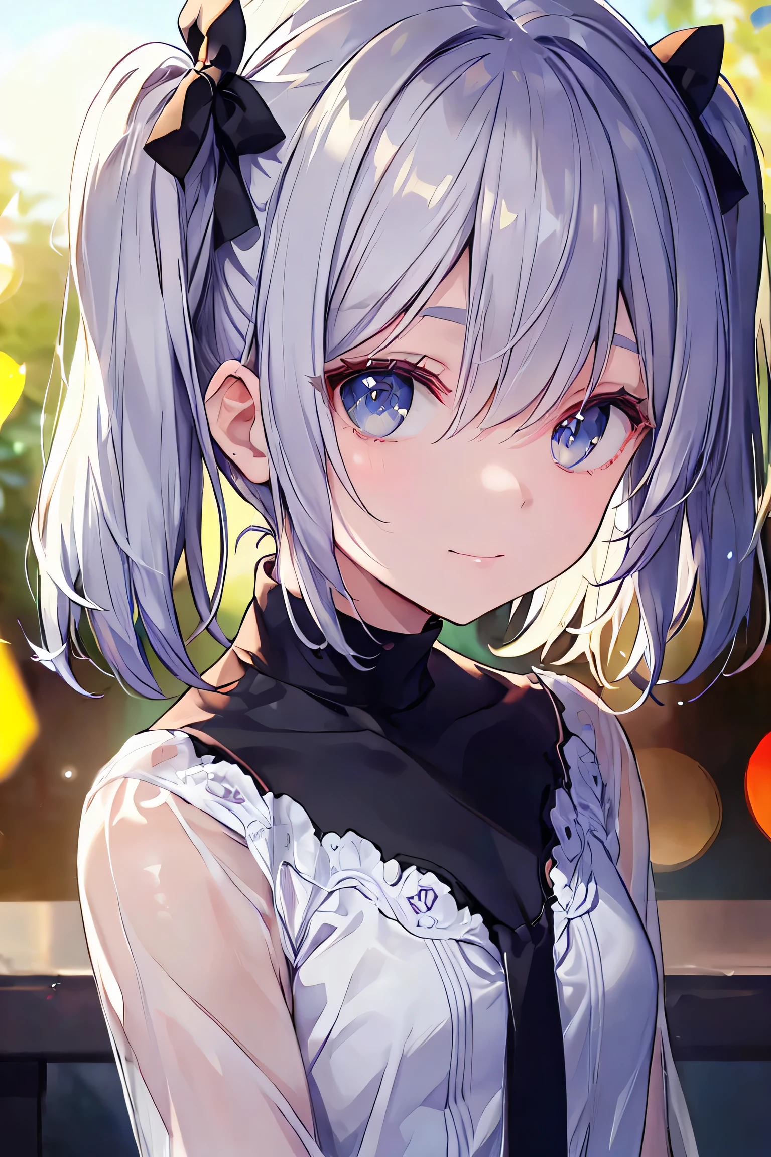 (8k、Best image quality、highest quality、masterpiece)、Detailed face、((One ))、mesugaki、Gray Hair、Short pigtails、Blue eyes、Small breasts、Squirting、Sticking out tongue、Full Body Focus、Completely naked、Cowgirl Sex、Squirting、Ahegao、Cramp、Ecstasy face