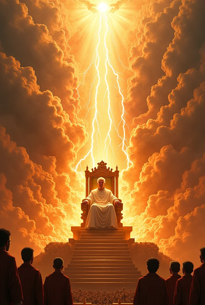 A image of the heavenly throne as described in the visions of Daniel ...