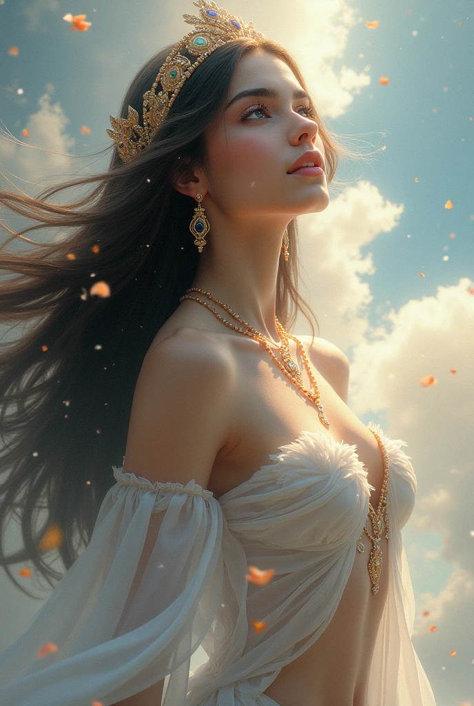master part, best quality, Greek godess bathing in the rain, appearing from paint to colored liquid oil, swirling ink, Cinematic lighting, Directed by: Karol Bak, Pose de corpo inteiro, ÂngelaBaby, ((Pintura, lona, Belas Artes)), circunstanciado, (arte de fantasia), Fresco, ((arte digital)), (digital illustation), 4k, trending on ArtStation, trending in cgsociety, cinemactic, Agfacolor, low coloration, Norman Rockwell, Franz Xaver Winterhalter, Jeremy Mann, Artgerm, Ilya Kuvshinov, Anjos Cecile, Michael Garmash