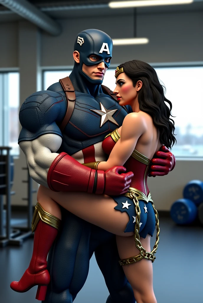 1 girl 1 boy,naked couple,man dressed as superman with red cape,curvy hourglass woman as wonderwoman,wide hips,thick thighs,on mars planet,large planet in the sky,doggystyle sex, outdoor, golden hour lighting from back, extremely detailed eyes and face, extremely detailed pussy, glowing porcelain skin, (best quality,4k,8k,highres,masterpiece:1.2),ultra-detailed,(realistic,photorealistic,photo-realistic:1.37),HDR,UHD,studio lighting,ultra-fine painting,sharp focus,physically-based rendering,extreme detail description,professional,vivid colors,bokeh,sensual,intimate,erotic,romantic,soft lighting,warm tones