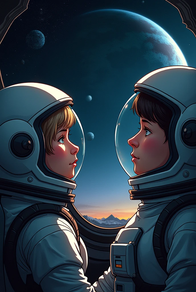 astronauts in in a futuristic city in Mars,<lora:enkiBillal_v30:0.7> <lora:epiNoiseoffset_v2:1>