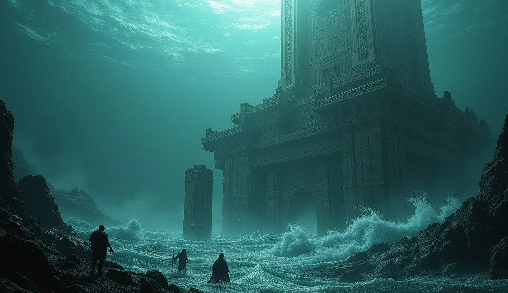 The sinking of the city of Atlantis - SeaArt AI
