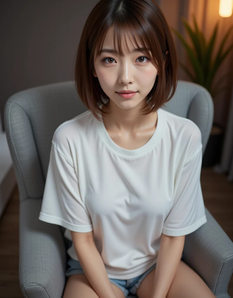 top quality , masterpiece , live action , realistic , high res , 4K , Japanese , dark hair , medium bob , Japanese college girl , cute girl , 20 years old , pretty smile , masterpiece , top quality , details , female , t-shirt , (face down) , smile , Japanese , indoor
Negative Prompts: (Worst Quality: 2) , (Low Quality: 2) , (Normal Quality: 2) , lowres , blurry , bad anatomy , bad hands , no fingers , nsfw , multi-view , nipples , mole
Step 40, Sampler DPM++ 2S a Karras, CFG scale: 7 , Size: 768x512, Model hash: 48c4cec131, Model: chilled_remix, VAE hash: 13cf1cf329, VAE: sr_SDv2vae_kl-f8anime2.safetensors, denoising strength: 0.5, Hires upscale: 2, Hires upscaler: R-ESRGAN 4x+, version: v1.6.0