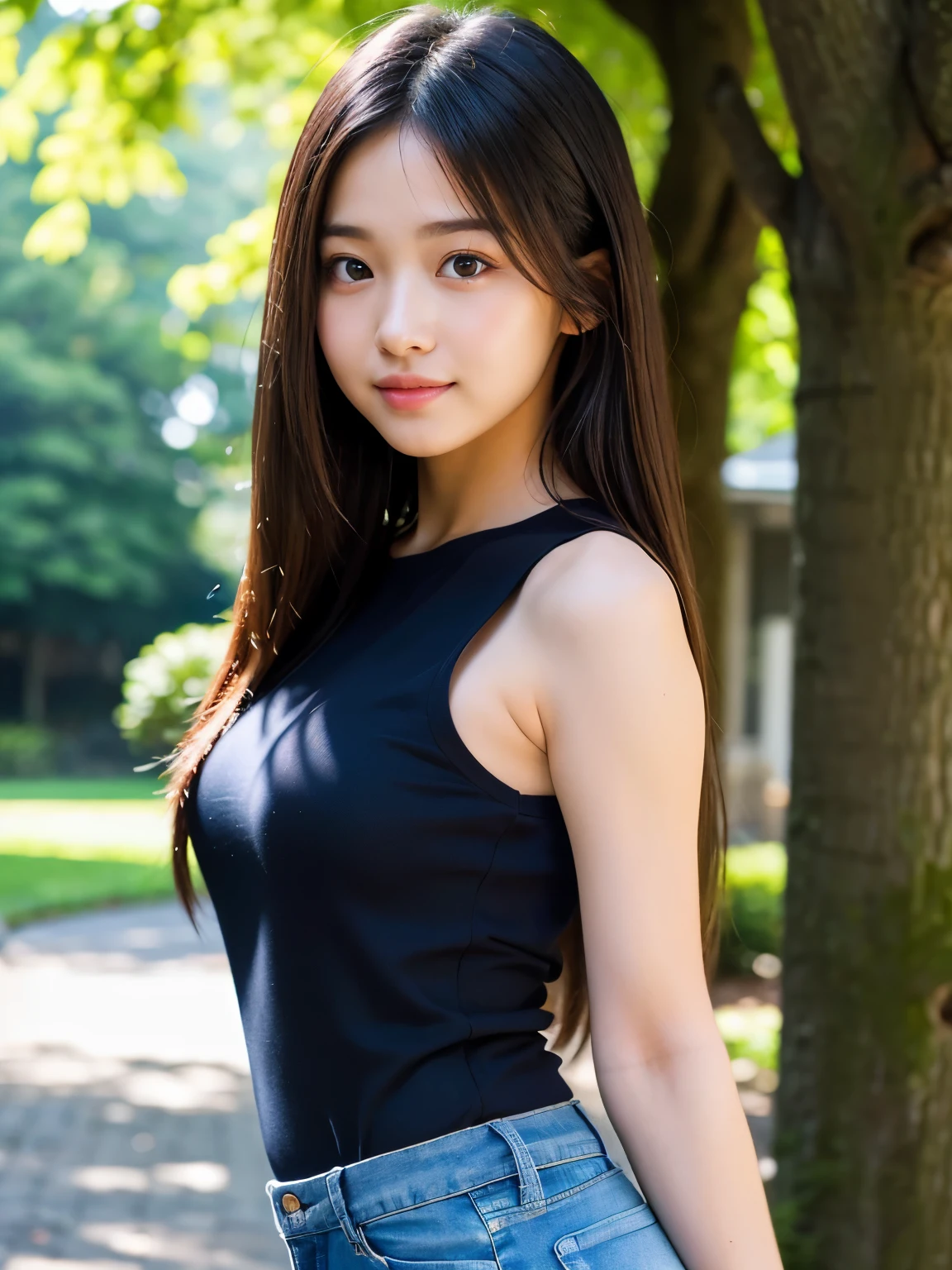 Best-quality, Masterpiece, Ultra-High-Resolution, (Photorealistic:1.4), Raw-Photo, 1girl, 15-years-old, the most famous Japanese idol, (upturned ass), (extremely cute face like the most popular Japanese idol, (extremely beautiful big-black-eyes)), extremely beautiful hair, extremely beautiful skins, extremely beautiful short-body, extremely beautiful hip, extremely beautiful thighs, innocent-smile, looking at viewer, dynamic-pose