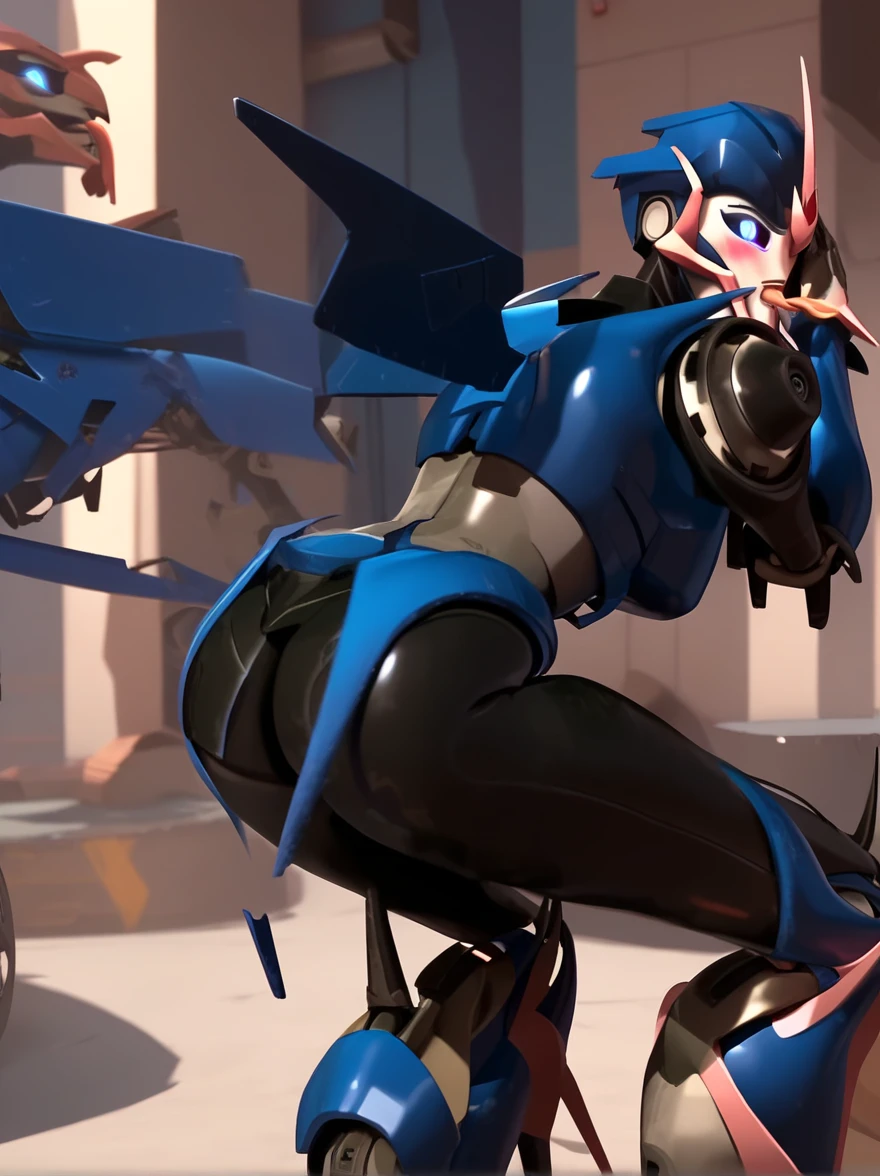 score_9, score_8_up, score_7_up, BREAK, 1girl, solo, breasts,  arceetp, mecha, robot, autobot, glowing eyes, standing, full body, big breasts, thick thighs, big butt, wide hips,