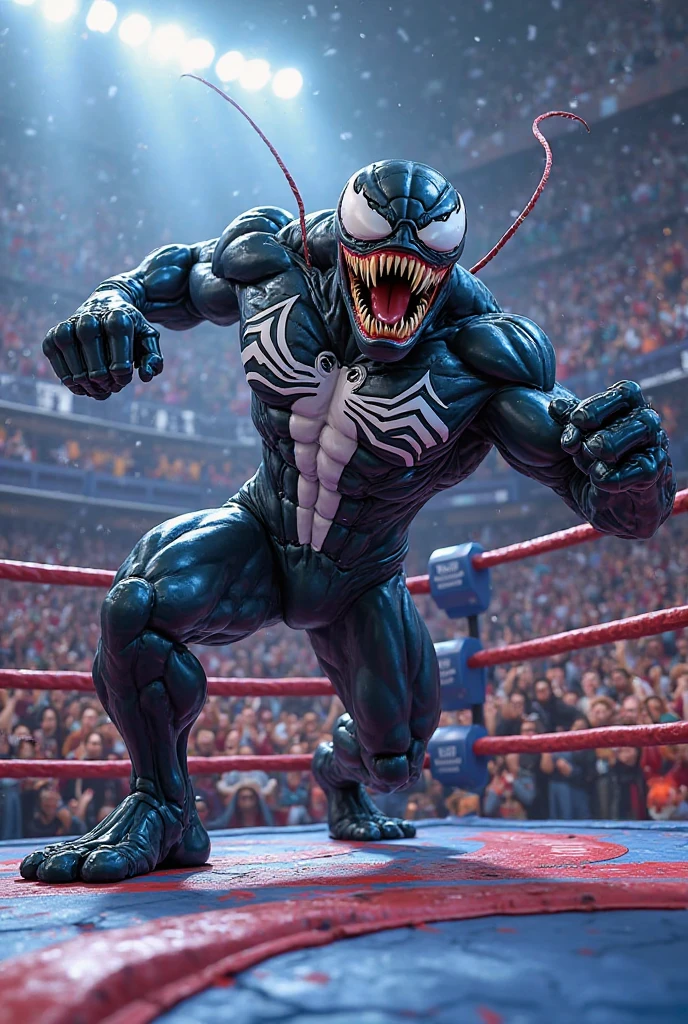 Mike tyson as venom wearing boxing gloves