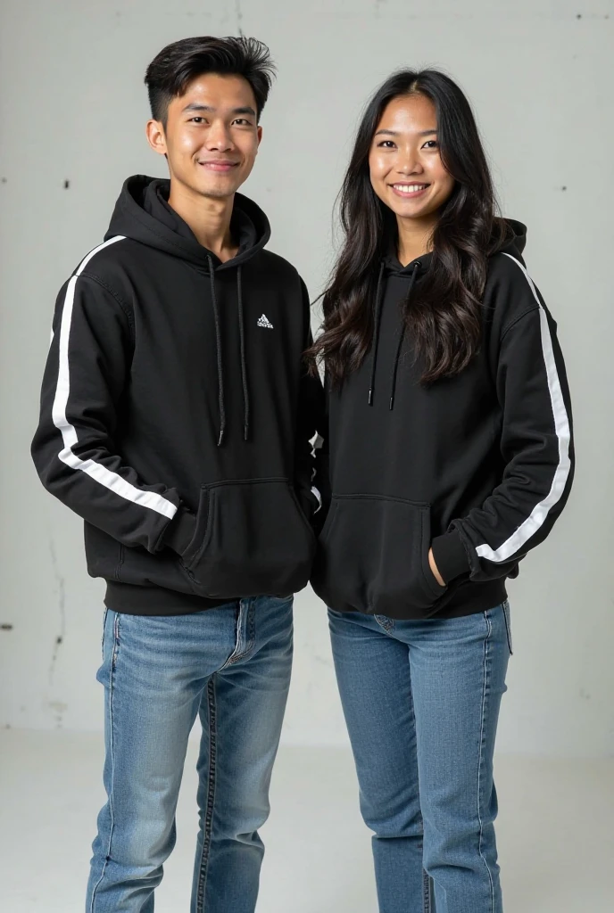 There are 20 Year old couple sitting if front c swing in the Dubai beach beautiful greenery wearing a black and white hoodie, boy with n "Aman" write on it,girl with name "Melana" on it lovely couple, sitting on a moon, heart emoji, holding hands in the moonlight realistic painting detail photo