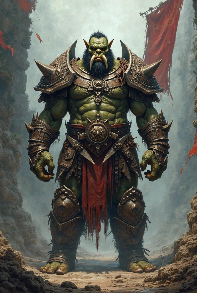 Fantasy orc warrior great armor - SeaArt AI