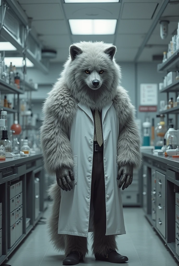 puro \(changed\), safe, clothed, lab coat, male, (topwear, bottomwear, pants), front view, standing, claws, paws, tail, black body, skin, goo creature, living latex, slime, melting, laboratory, hospital, science fiction, shirt
BREAK,
by zephyxus, by thebigslick, by personalami, by snowskau, (intricate, high detail, film photography, soft focus, RAW candid cinema,
photorealism, realistic, photorealistic, analog style, subsurface scattering,
masterpiece, best quality, ultra realistic, 8k)