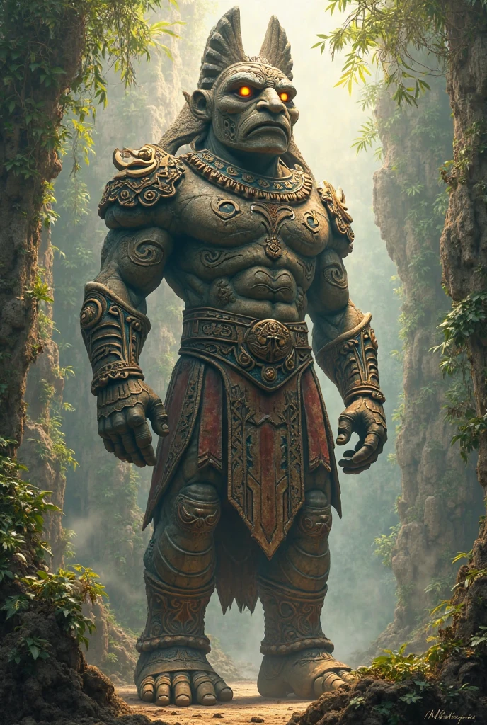 Un monstre mélangeant, culture khmer et culture, Maya