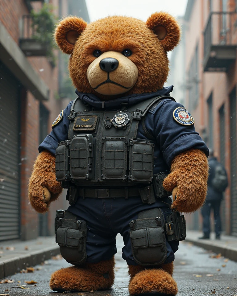 EL OSO TED POLICE O MILITAR