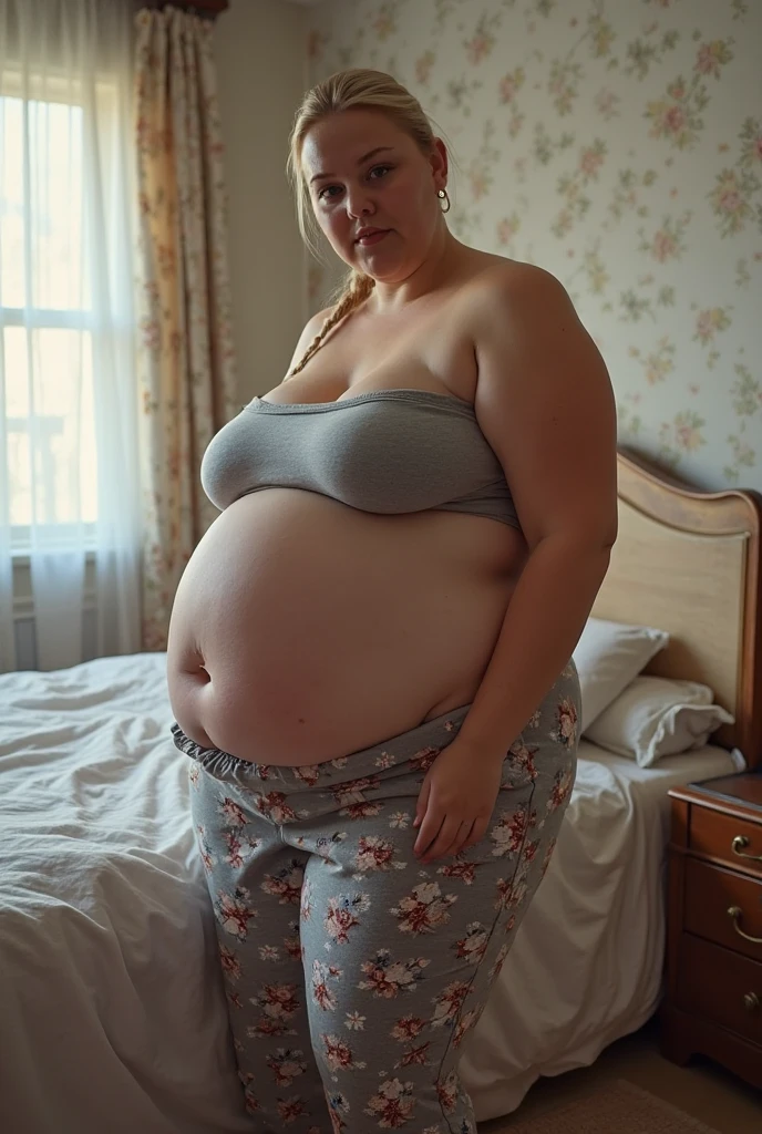 14 year old blonde chubby overwieght fat body type. She is very shy and nude with wet oiled skin. Perfect large milky breasts and feet. Perfect angel face