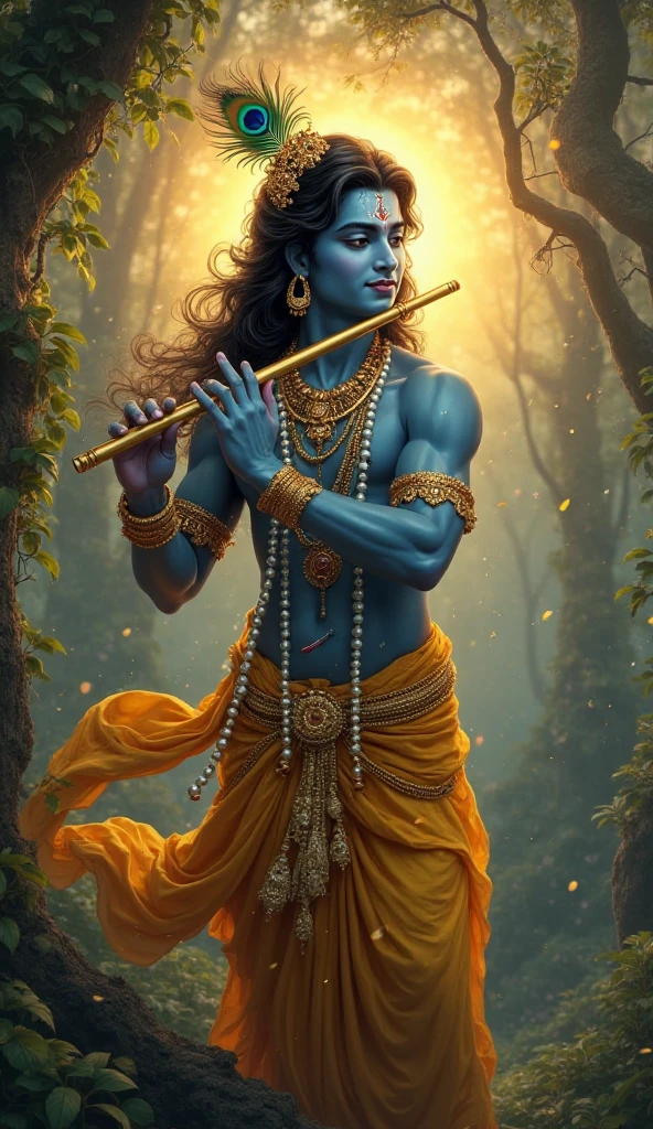 Shree Krishn name 'lord,dark,play flute