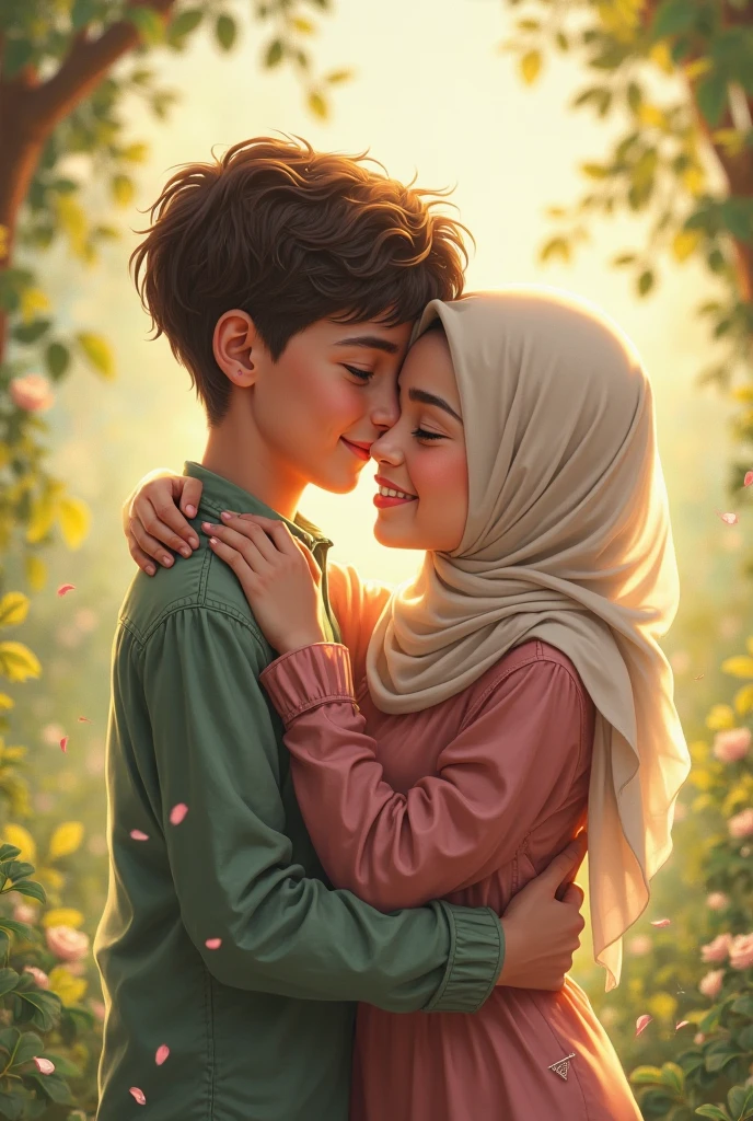 Hijab girl'and boy 20 pic generate