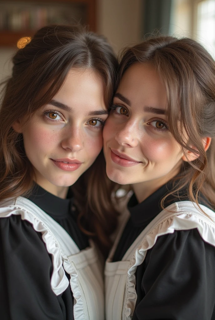 2heads, mom and daughter, (one head adult:1.5), (one head young child:1.5)