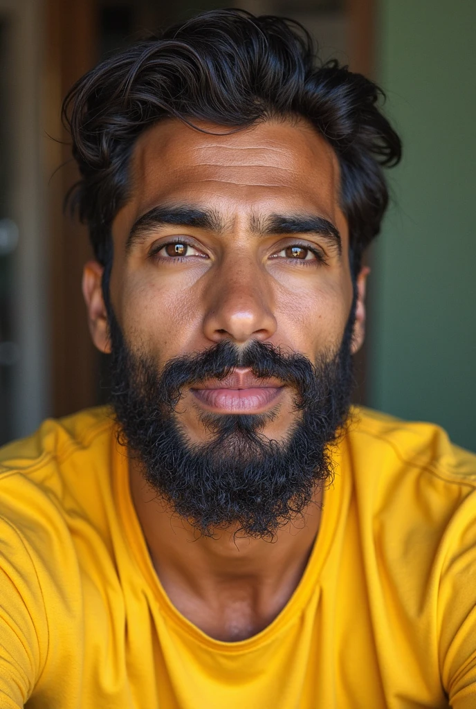 Make a real indian fat face of a guy of age 25 