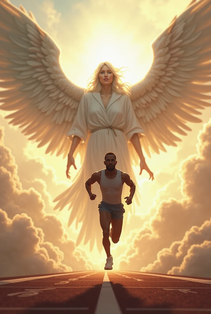 ((masterpiece)),(((best quality))),((character design sheet)), illustration,1man, environment Scene change, ((large deltoids)), shining light behind, male muscular, white skin, white legs, thick legs, ((angel halo above head)), scribbles and marks, ((detailed face:1.1)), rough sketches, pose too, blonde and white color palette, 8k,16k, (simple background, light background: 1.3)