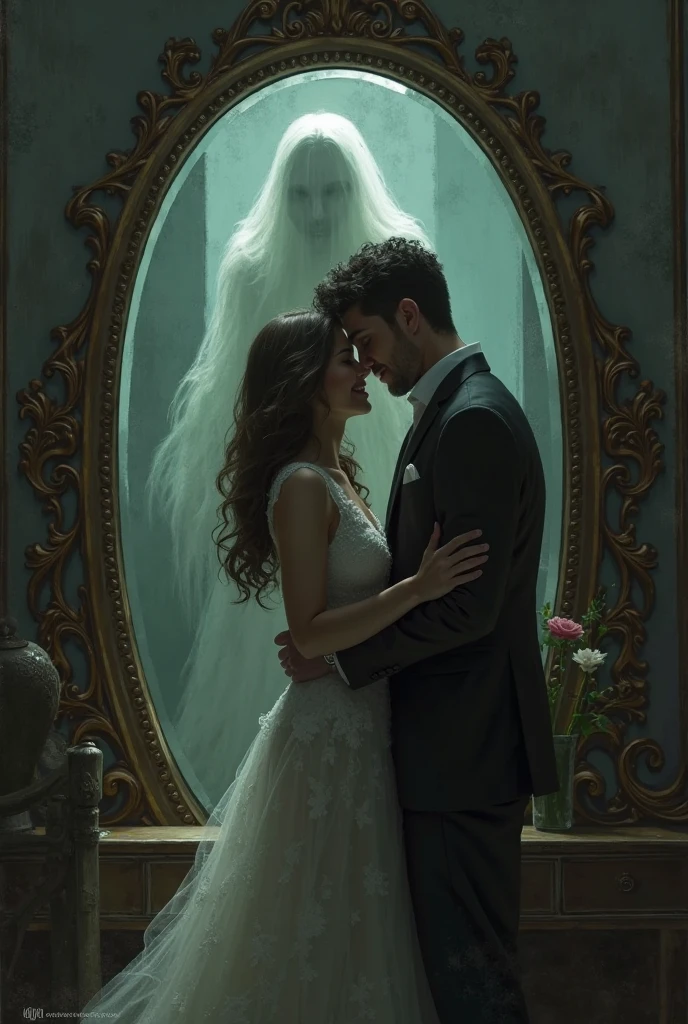 A angry ghost women attack a man