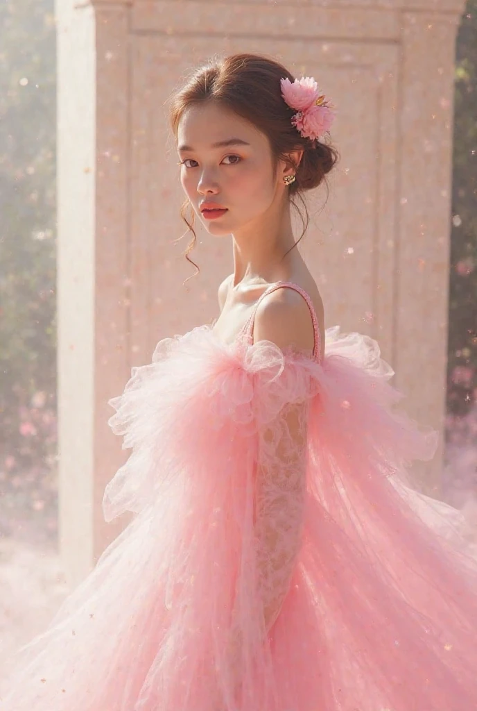 Cerry blossom, beautiful empress, hyper realistic skin texture, 
