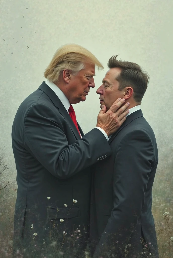 created an image of President Trump kissing another man
