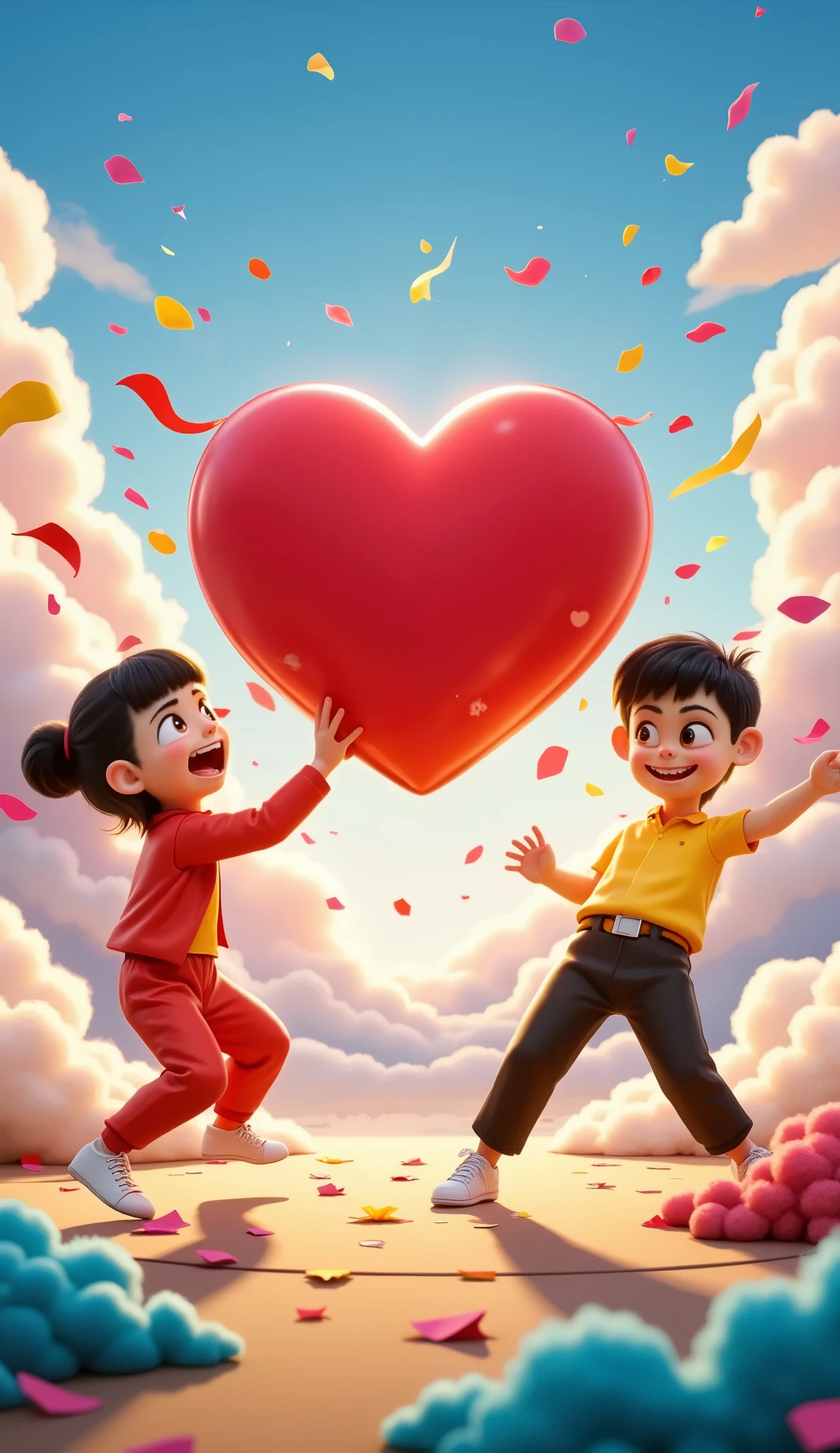 Playful & Competitive Vibes
- *"Cartoon-style hands in a ‘tug-of-war’ over a giant floating heart, vibrant colors, playful confetti, 3D render, Pixar-like lighting."*
- *"Two hands side by side, one holding a fiery heart and the other a icy heart, smoke effects, dramatic contrast, digital painting style."*
- *"A pixel-art game UI showing ‘Love Points’ in palms, one hand glowing brighter, retro neon colors, 8-bit nostalgia."