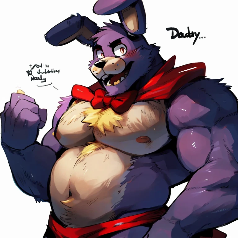 there is a cartoon of a man with a dog on his lap, commission of freddy fazbear, pov furry art, freddy fazbear, thicc, furry chest, fnaf, furry brown body, inspired by Alfred Freddy Krupa, commission for high res, furry art!!!, furry body, anthro paw pov art, fullbody commission for