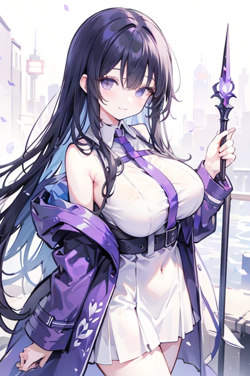 "With the help of advanced artificial intelligence, imagine an image of Rukia Kuchiki, a prominent female character in Bleach. Rukia has short, straight jet black hair., with bangs that delicately frame her face. She has huge tits and erect nipples, Her deep, piercing violet eyes reflect a combination of determination and melancholy.. She is dressed in her shinigami uniform., composed of a white hakama with a dark blue obi and a captain's jacket of the Gotei 13 divisions. His posture is firm and confident, displaying serene elegance and commanding presence. The background could be a typical Soul Society setting, with traditional Japanese architecture and a starry night sky, which enhances her connection to the spiritual world and her role as protector."