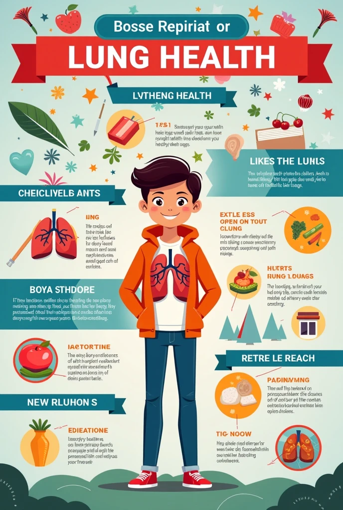 drawing on how to prevent diseases to the heart and lungs