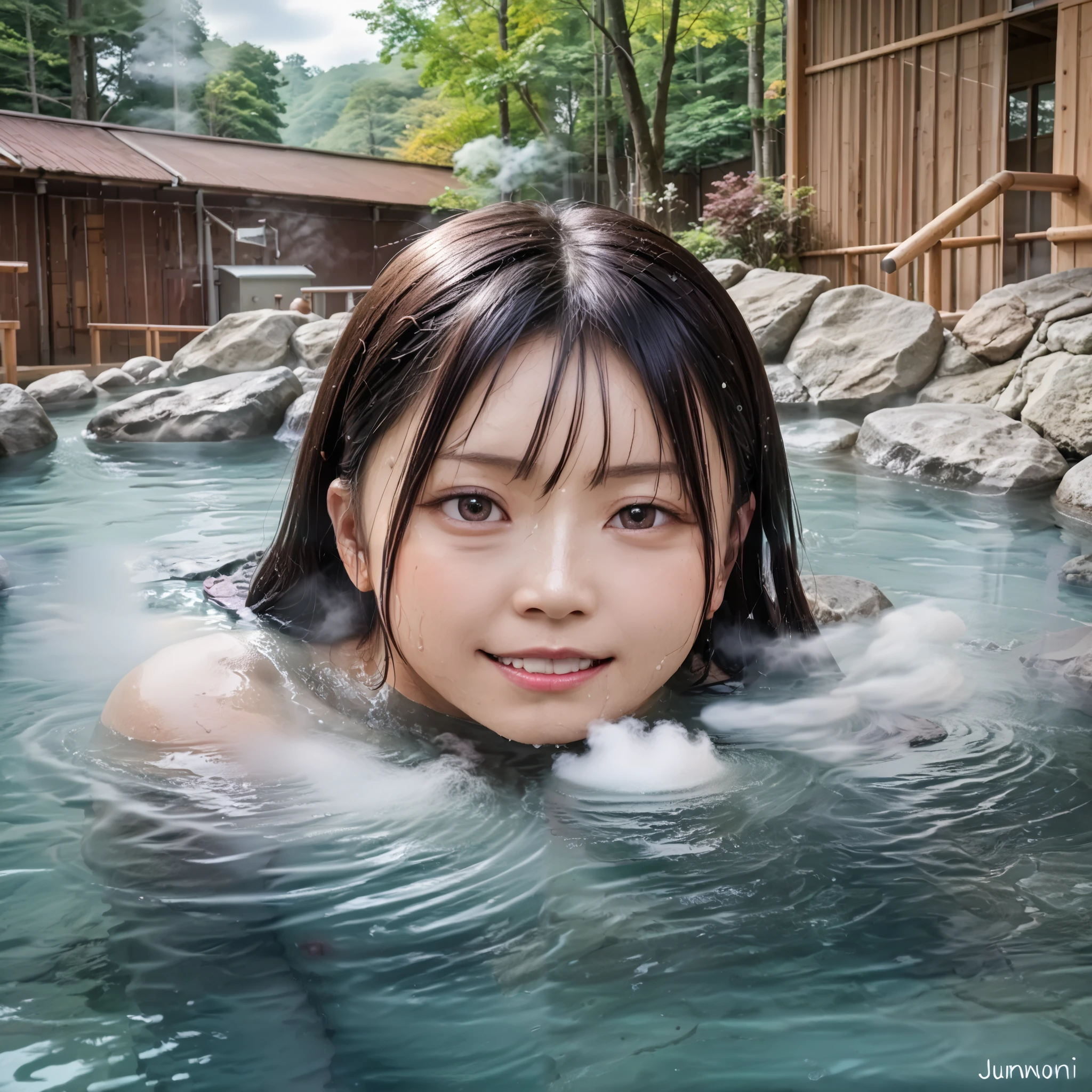   BEST QUALITY 、high quality of wavy lines 、 最high resolution、high resolution、8K quality、high image quality 、BEST QUALITY、 masterpiece  、Immersive video、 very realistic images 、Realistic painting、 perfect details 、 High Contrast 、High fidelity、 perfect picture without blur、Close to reality、 images reproduced in every detail、 detailed and realistic weapon 、 detailed and realistic human skin 、 realistic face down to the smallest detail、 Realistically detailed eyes 、 realistic lips drawn down to the smallest detail 、 Detailed and real teeth、Realistic ears、 Realistic hair 、detailed and realistic breasts、 Detailed realistic nipples、 Realistic areola drawn in minute detail 、  realistic nipples in every detail 、realistic female genitals in every detail、Detailed and realistic vagina、 detailed clitoris 、 realistic labia minora drawn in detail 、realistic anus drawn down to the smallest detail 、Realistic urethra drawn down to the smallest detail 、(((Hairless smooth part)))、((Japanese Model))、((s))、((elementary school girl))、((Young face))、((black hair))、((flat chest))、(( body shape))、(((Wet skin all over)))、(((Nudes)))、((Deep in the forest))、((A natural hot spring springs forth ))、((  Hot springs surrounded by rocks))、((Deep Hot Springs ))、((The open-air bath is surrounded by a Japanese garden and large rocks))、(((Woman in water)))、(((Lower body submerged in water)))、((( Sitting in Water (Submerged Body )))、(((部分的にSubmerged Body )))、(((Steam from the surface of the water)))、((fog:2.1))、( steam rises :1.8)、((   subject close-up   ))