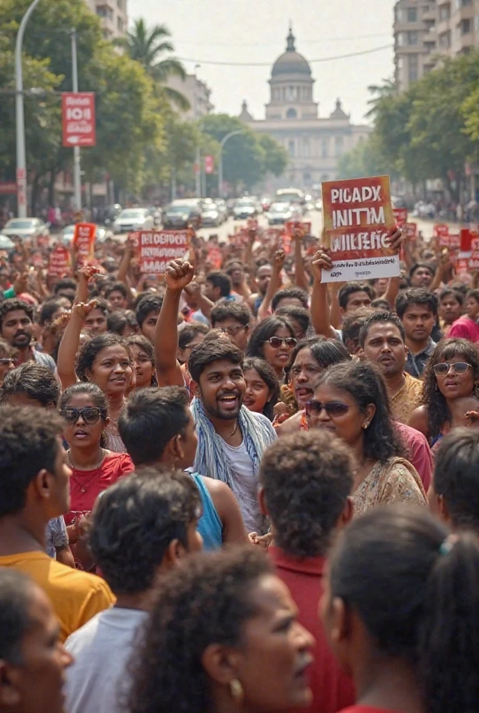 Some peoples protest against anti ragging and some peoples having poster to stop these ragging.
Language used in this, can be english and hindi nothing else