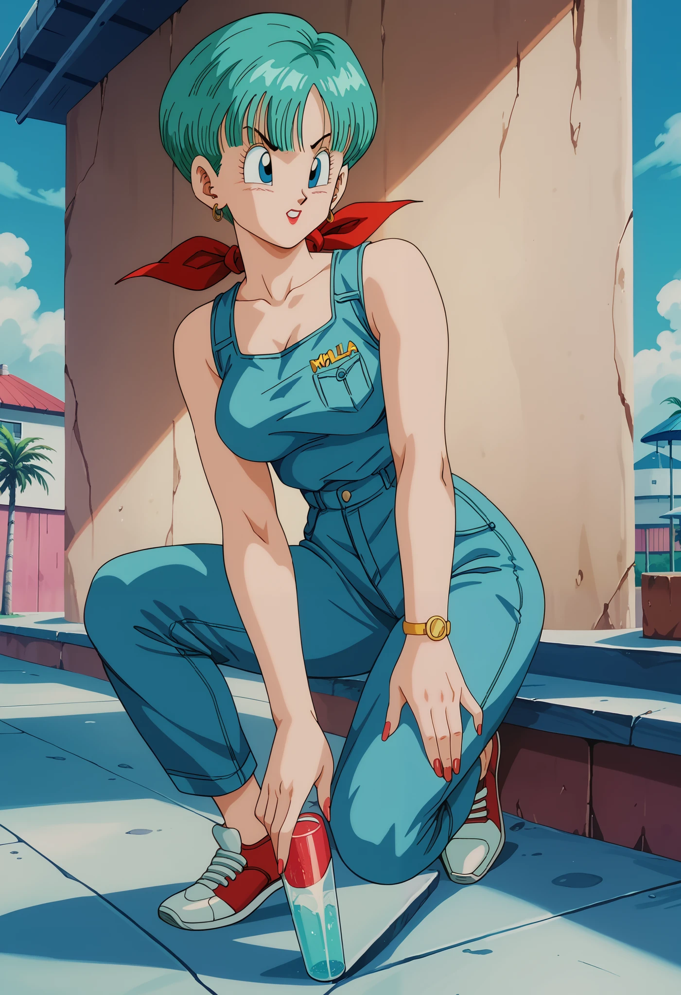 Bulma sensual, Corporação Capsula, full body, Ideal female body, sexy clothes, ultra detailed, retro art