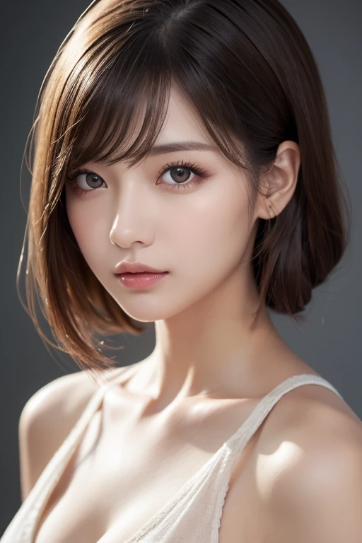 Female Photorealistic、Highest quality、最高masterpiece、超High resolution、Raw photo、Real、Bright lighting、Face Light、Smooth Professional Lighting、look。 High resolution、Raw photo、Realistic、Bright lighting、Face Light、Smooth Professional Lighting、Looking at the camera。looking at the camera、One person、Adult female、Beauty、超Beauty、Realな肌、Moisturized skin、Realな目とface、Perfect model body shape、Perfect model body shape、Perfect model body shape、Perfect model body shape、Perfect model body shape。face、Perfect model body shape、beautiful目、Big eyes、Inconspicuous tear bags、slim、Large Breasts、No bra、No makeup。makeup、Camel Toe、Ultra short hair、Black Hair、Iris、looks fun、Ears hide in the hair、写真Real、 Real, One person, 写真Real, Highest quality, 超High resolution, One personの女の子, 、Blonde hair in a ponytail、Wearing a yellow formal dress、Breeze blowing through the grass, 、One personの女の子, beautiful, 最高masterpiece, Highest quality, faceが非常に詳細, Perfect lighting, One personの女の子, One person, 、Highest quality, 超High resolution, 写真Real, 、Super detailed, 、masterpiece, Highest quality, 、Nancy 1、