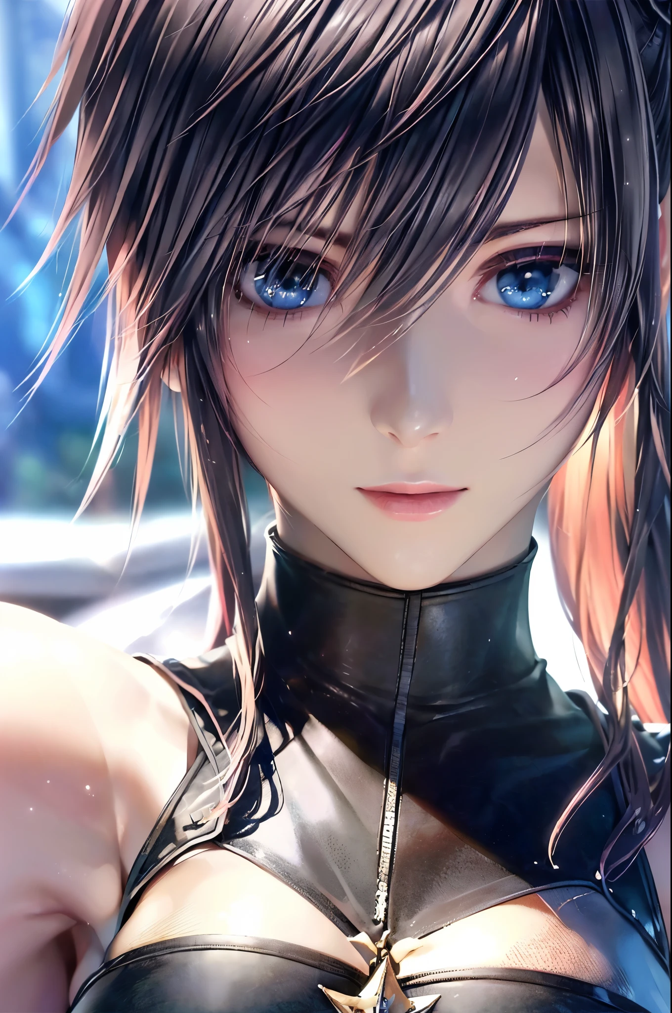(Best Quality,4K,8K,hight resolution,masutepiece:1.2),Ultra-detailed,(Realistic,Photorealsiticです,Photorealsitic:1.37),beautiful detailed blue eyes,long black hair in a high bun,detailed red veil,Portrait,Sharp Focus,Professional,Vivid colors,Dark background,Studio Lighting、fully body photo