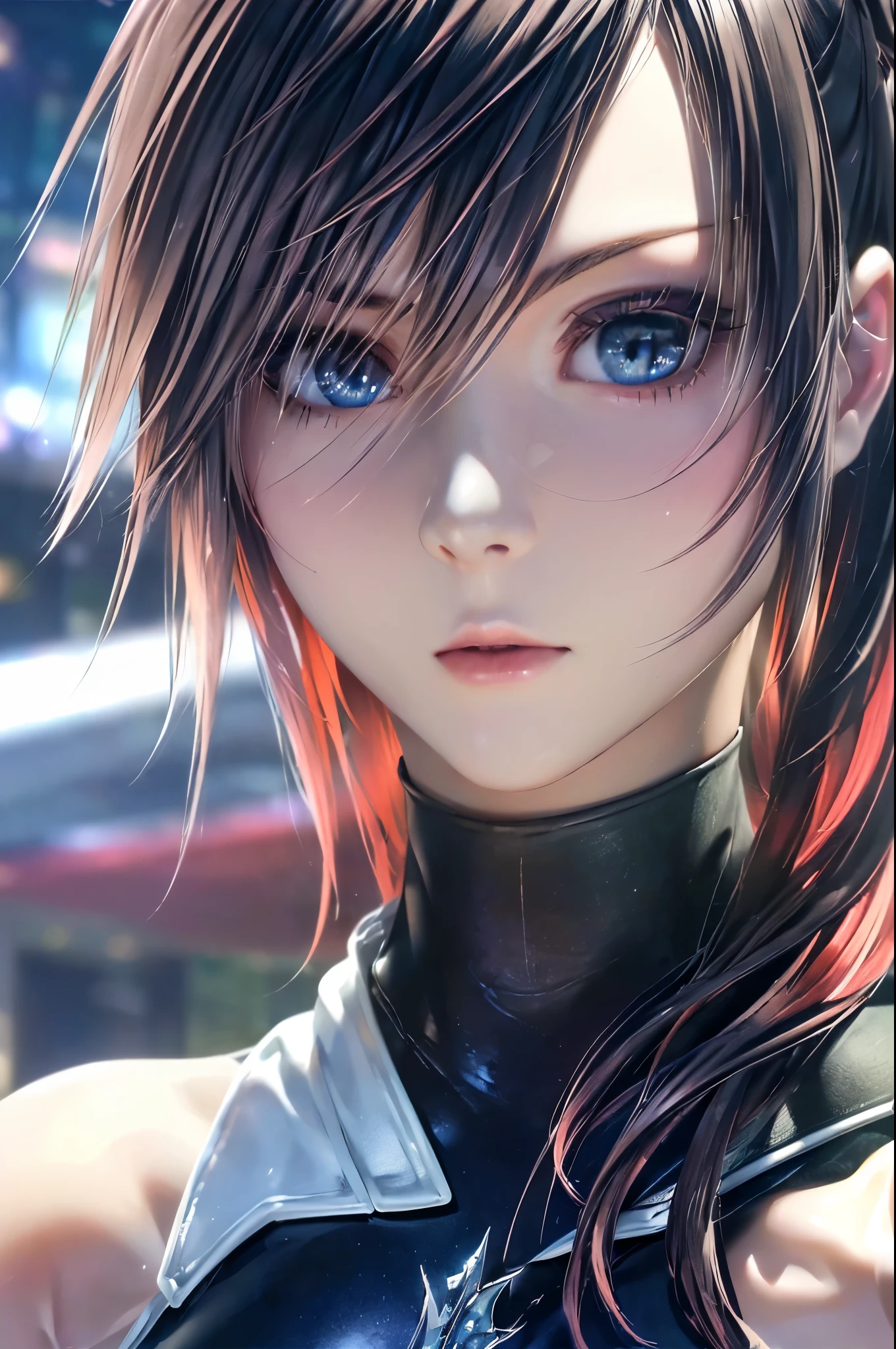 (Best Quality,4K,8K,hight resolution,masutepiece:1.2),Ultra-detailed,(Realistic,Photorealsiticです,Photorealsitic:1.37),beautiful detailed blue eyes,long black hair in a high bun,detailed red veil,Portrait,Sharp Focus,Professional,Vivid colors,Dark background,Studio Lighting、fully body photo