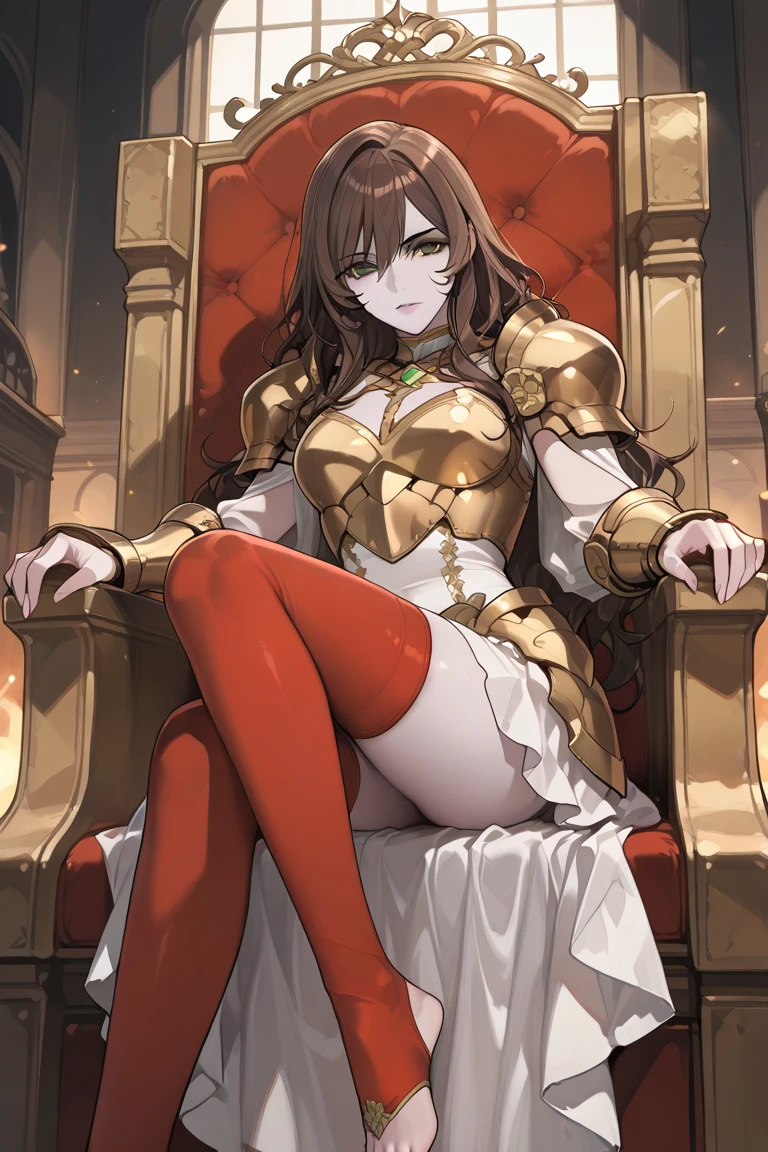 Anime girl sitting on a chair with a coffee cup in her hand, Alchemist Girl, Light novel cover, Official Art, Epic light novel art cover, Official Artwork, epic Light novel cover, change, isekai, small curve change, Kushat Wreath, Kshat Krentz Key Art Feminine, Shadowverse Style, Moe Dwarf,