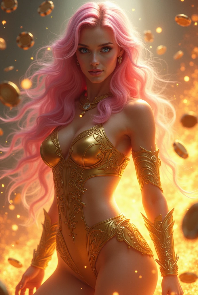 (highres:1.2),Armored Alien Princess,pink hair,wind-based powers,strong winds,hovering above the ground,flowing skirt,blowing in the wind,regal aura,ethereal beauty,sparkling eyes,long eyelashes,floating gracefully,alien technology,intricate armor,detailed helmet,golden accents,sci-fi style,glowing energy,commanding presence,celestial glow,vivid colors,royal insignia,captivating gaze,crown on head,wind manipulation,flight,graceful movements,majestic landscape,floating islands,clouds in vibrant hues,gentle breeze,air currents,sparkling particles in the wind,light rays illuminating the princess,ethereal lighting,cosmic background,otherworldly atmosphere