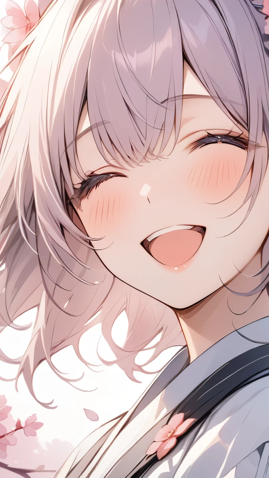(Best quality, 8k, 32k, Masterpiece, UHD,:1.2),RAW, 1girl,ultra cute , natural lighting,transparent shining eyes, 20yo ,fair complexion,blush, open mouth, laughing, cosy sweater on, ((Closeup shot)), medium breast, smiling, shiny, erect nipples, ((White Background))
