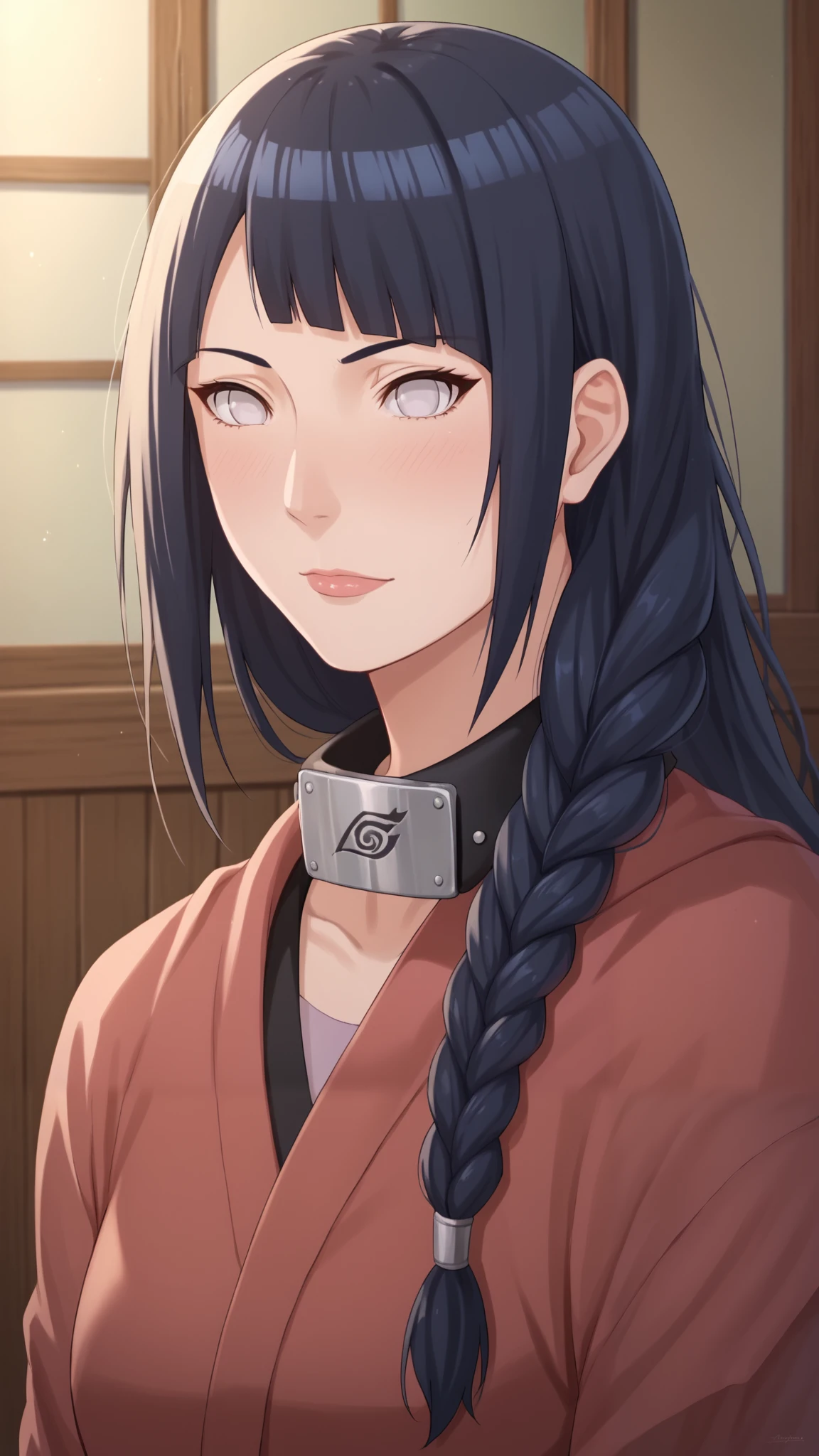 Score_9, Score_8_up, Score_7_up, Score_6_up, Score_5_up, Score_4_up, Source_anime, Tag1, Tag2, Quality_masterpiece, Anatomically correct, Beautiful face, Perfect face, Highly detailed beautiful face and eyes, Attractive face, Detailed face, Delicate facial features, Detailed skin, Sensual woman, Mature female, Milf, Motherly, Hyūga_Hinata's/Naruto, Dark Blue Hair, White Eyes, Long Hair, Official Alternate Hairstyle, Alternate Braid-Bangs Hairstyle, Hyūga_Hinata's Wearing wizard robes, Hyūga_Hinata's As cryomancer, D&D art, fantasy art, , detailed, trending on ArtStation, Magic: The Gathering